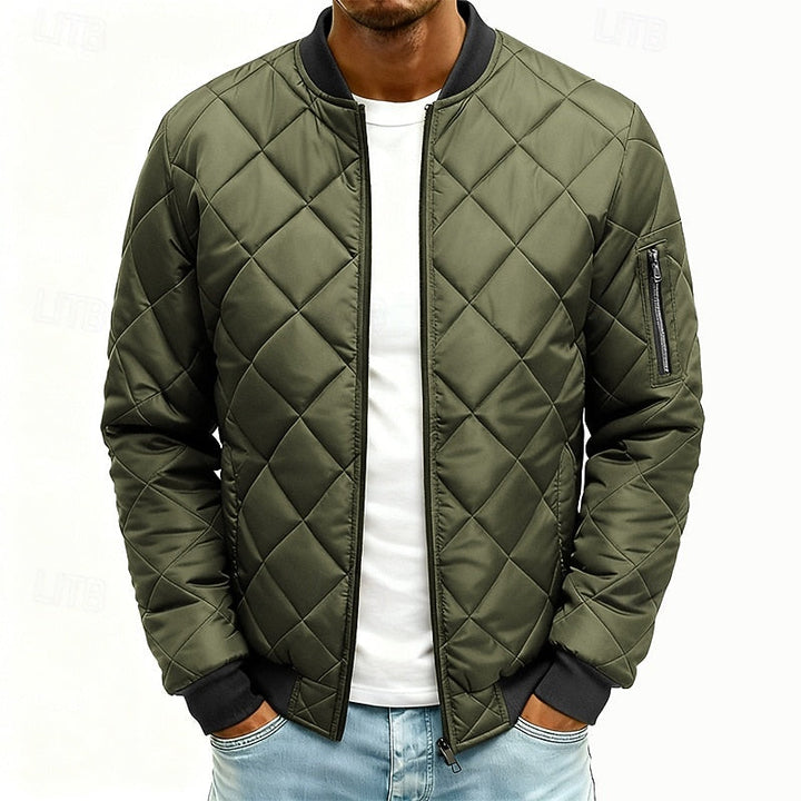 Quilted Bomber Jacket