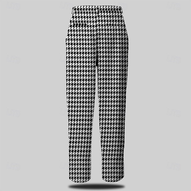 Tailored Houndstooth Pants