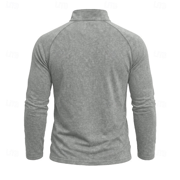 Relaxed Zip-Neck Top