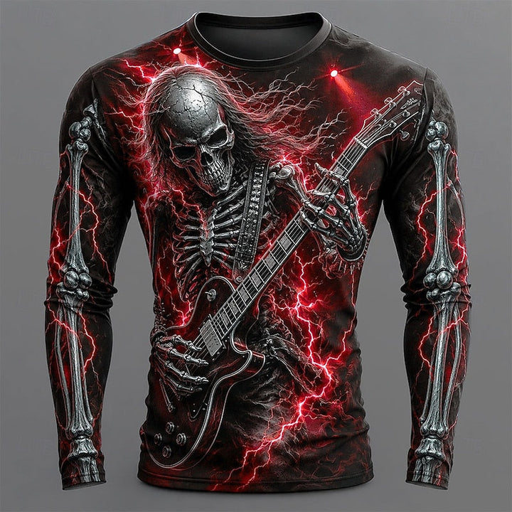Skeleton Guitar Long Sleeve T-Shirt