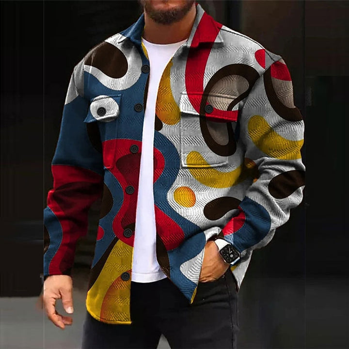 Bold Patterned Overshirt