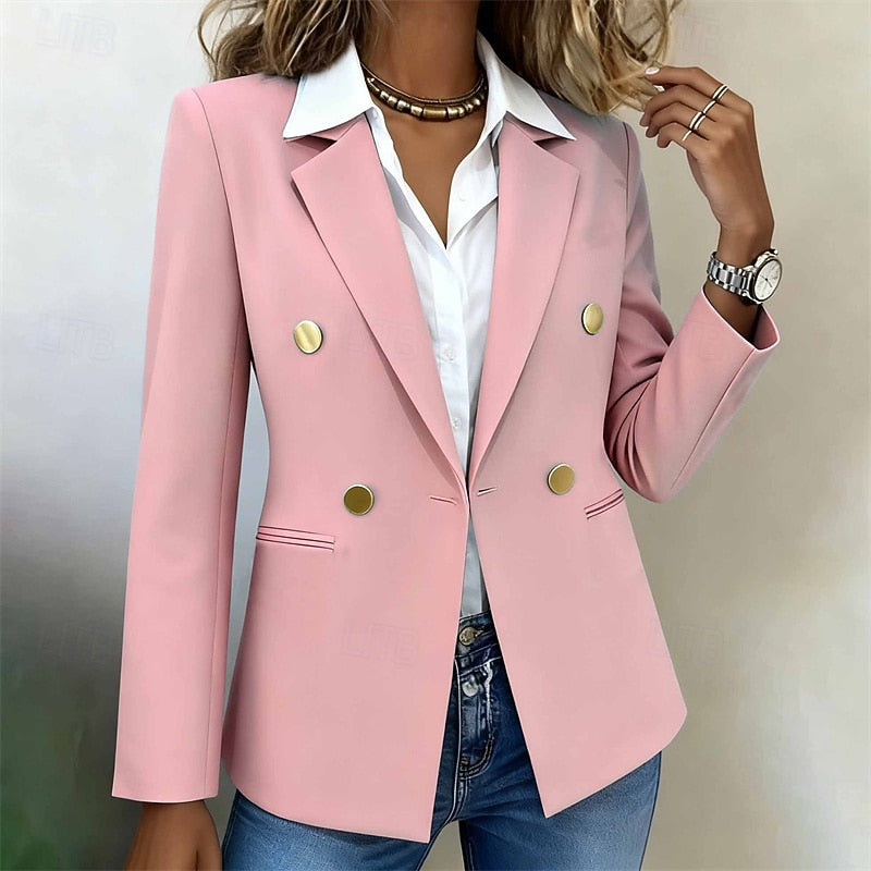 Tailored Double-Breasted Blazer