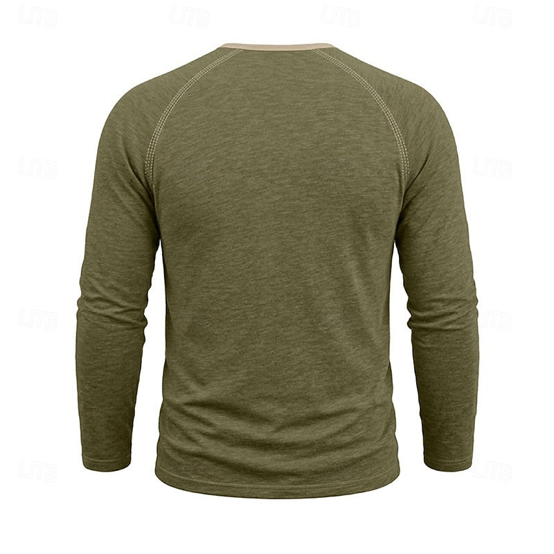 Classic Button Henley Shirt