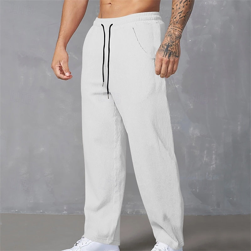Relaxed Ribbed Pants