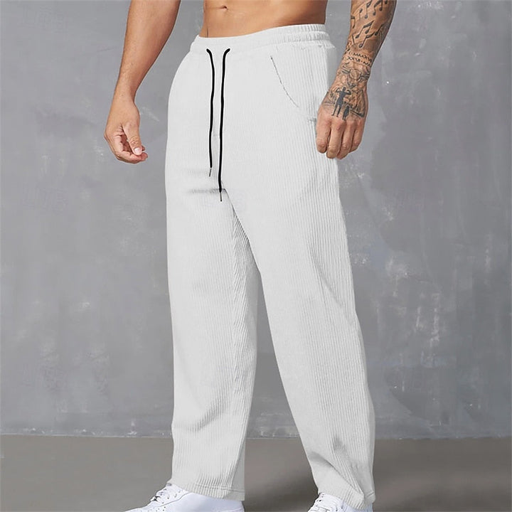 Relaxed Ribbed Pants