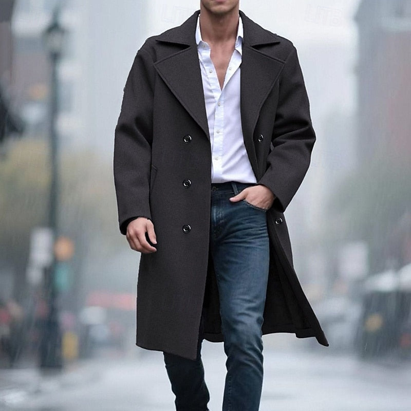 Tailored Long Overcoat