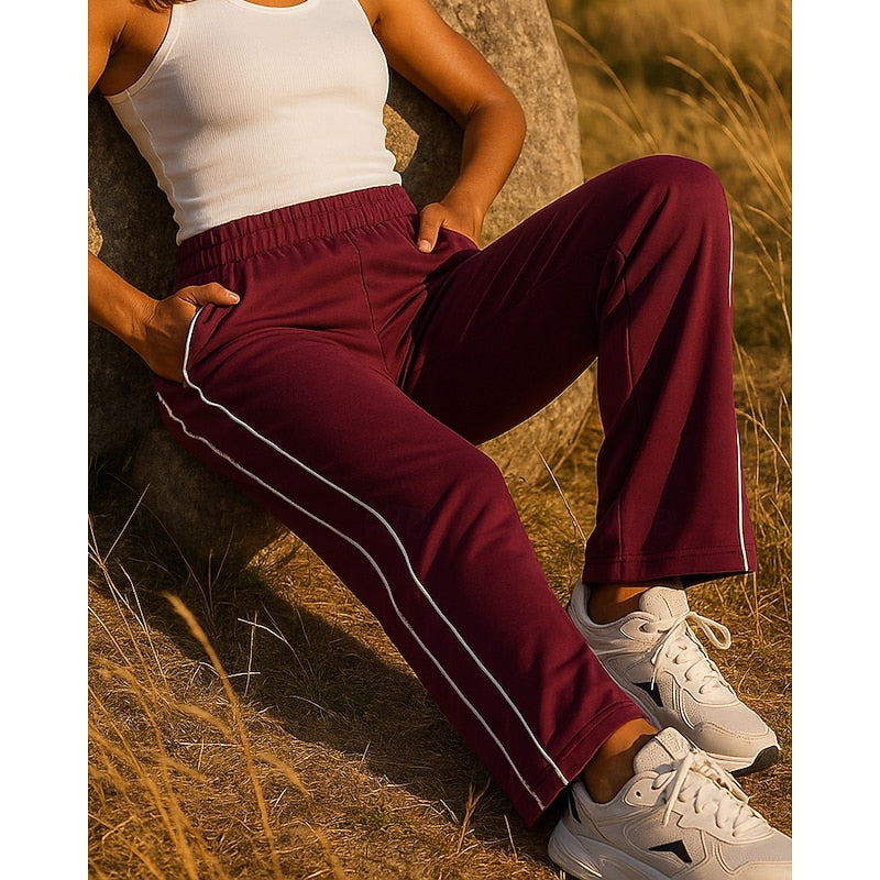 Relaxed Side-Stripe Joggers