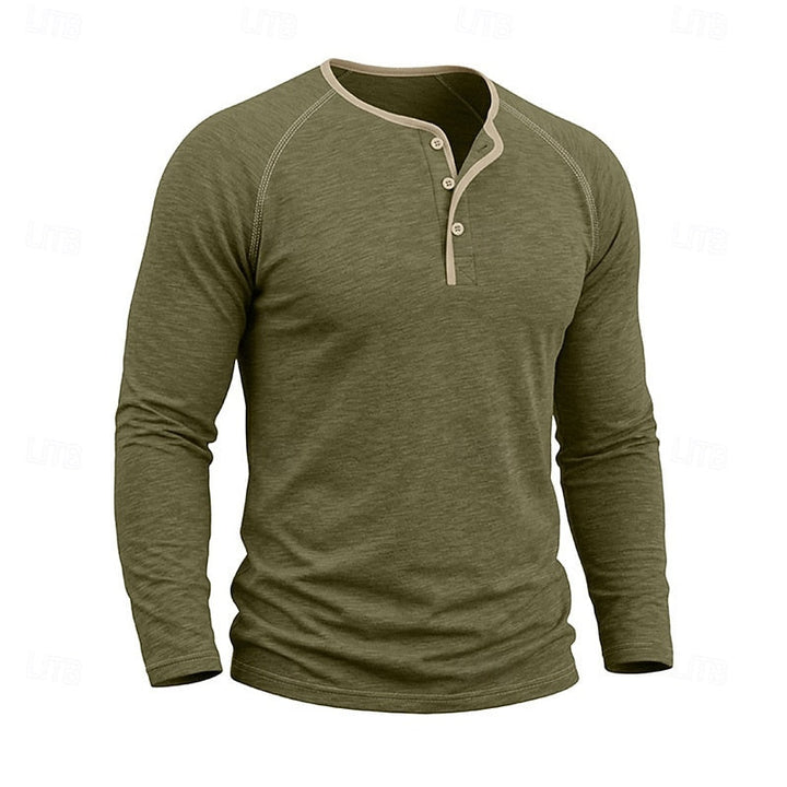 Classic Button Henley Shirt