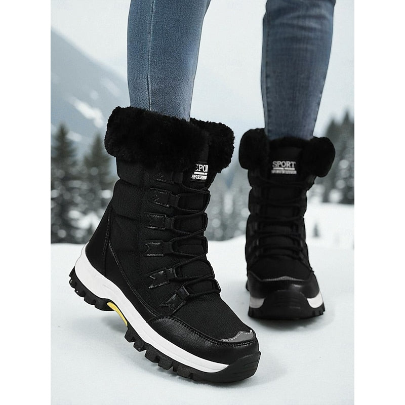Cozy Lace-Up Winter Boots