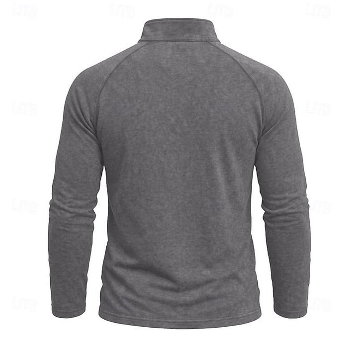 Relaxed Zip-Neck Top