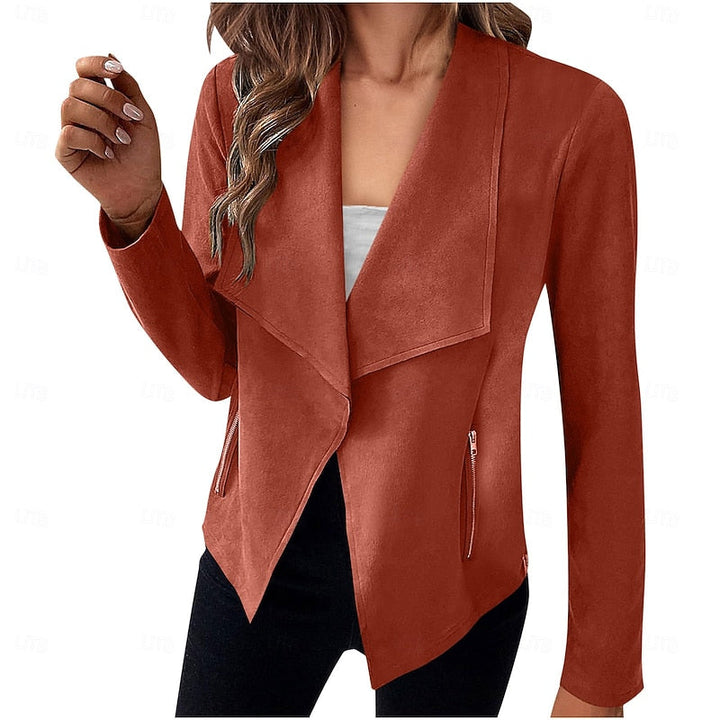 Draped Open-Front Jacket