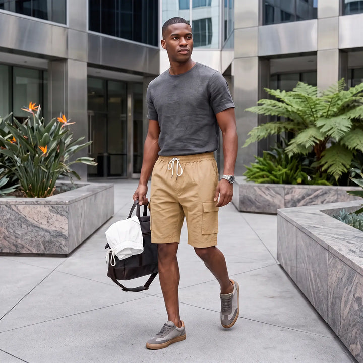 Man wearing warm khaki Zylo men&